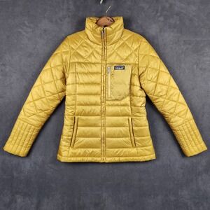Patagonia‎ Radalie Jacket Womens XS Buckwheat Gold Quilted Full Zip Travel 27690